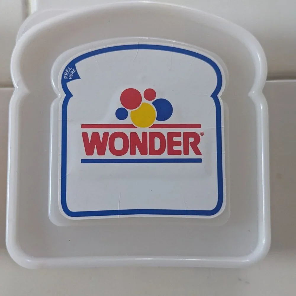 VTG Wonder Bread Sandwich Containers by A. Aronson – Set of 2